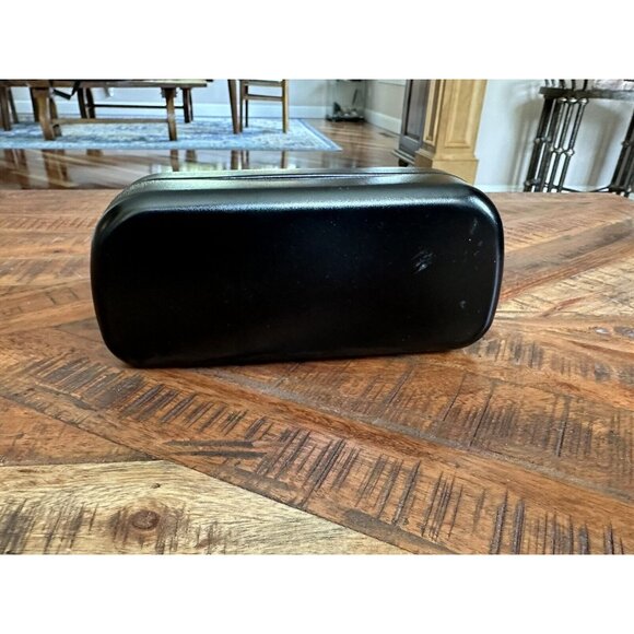 Black Hard Shelled Coach Glasses Case Embossed For Eye Glasses Or Sunglasses - Picture 4 of 5
